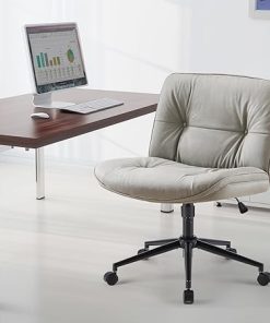 Modern Ergonomic Criss Cross Chair with Wheels for Home Office Use