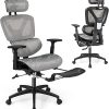 GabryLly Ergonomic Office Chair and Adjustable Desk 55×24 Inches 4
