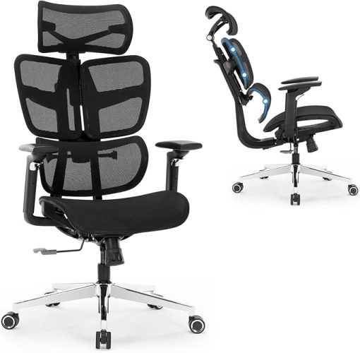 Big and Tall Ergonomic Office Chair with Adjustable Lumbar Support