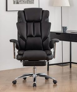 Ergonomic PU Leather Reclining Office Chair for Big and Tall Users