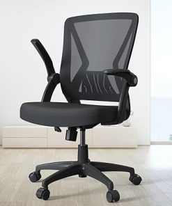Ergonomic Mid Back Mesh Office Chair with Lumbar Support and Wheels