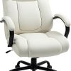 Criss Cross Armless Swivel Office Chair with Adjustable Height Beige 4