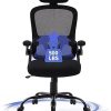 Ergonomic Cross Legged Desk Chair with Lumbar Support and Wheels 4