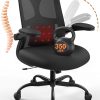 Ergonomic PU Leather Office Chair with Adjustable Height and Walnut Arms 4