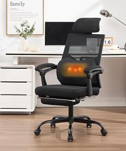 Ergonomic Office Chair with Massage and Heated Lumbar Support