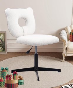 Ergonomic Armless Office Desk Chair for Home or Dorm Room 2