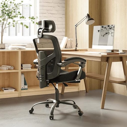 Ergonomic High-Back Mesh Office Gaming Chair with Lumbar Support - Image 2