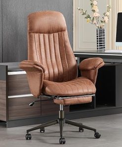 Ergonomic High Back Home Office Desk Chair with Footrest and Lumbar Support