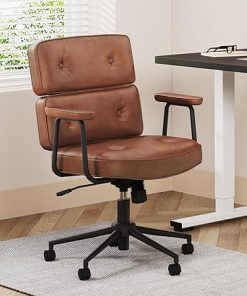 FLEXISPOT Comfy Home Office Desk Chair with Back and Soft Armrest 2