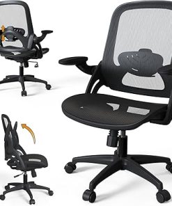 Adjustable Office Desk Chair with Armrests and Lumbar Support for All 2