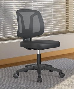 Comfy Height Adjustable Office Desk Chair with Back Support for Adults