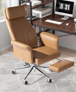 Glitzhome Ergonomic Office Chair with Footrest and Lumbar Support 2