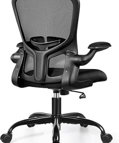 Ergonomic Office Desk Chair with Wheels and Adjustable Lumbar Support