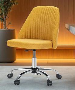 Modern Office Desk Chair with Wheels Adjustable for Home and Study 2
