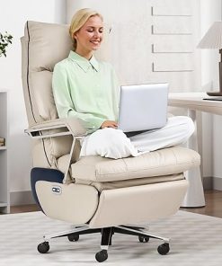 Dual Motor Reclining Office Chair with Foot Rest for Big and Tall
