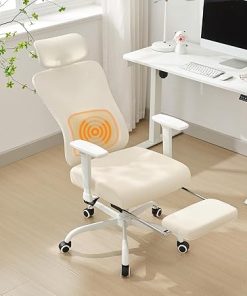 Massage Office Chair with Foot Rest High Back Vibration Massage Chair