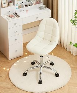 Height Adjustable Armless Office Desk Chair with 360 Degree Swivel