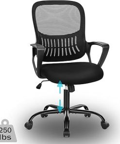 Ergonomic Home Office Chair with Lumbar Support and Adjustable Height