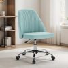Ergonomic Cross Legged Office Chair with Wheels and Lumbar Support 4