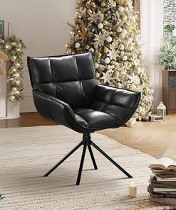 Octopus Swivel Accent Chair Faux Leather 360 Degree Home Office