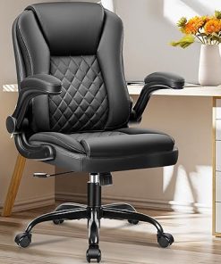Ergonomic Executive Office Chair with Lumbar Support and Wheels 2