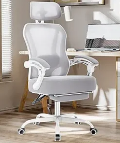 Ergonomic Office Chair with Footrest and Adjustable Lumbar Support