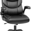 HOMCOM High Back Executive Desk Chair with Adjustable Height Charcoal Gray 3
