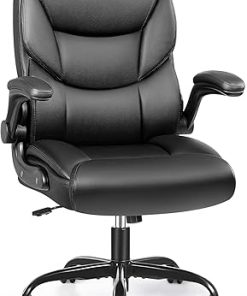 FelixKing Small PU Ergonomic Office Chair with Wheels and Armrests