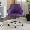Modern Gold Metal Leg Desk Chairs for Home Office Use  
Adjustable Velvet Home Office Desk Chair for Comfort  
Bright Yellow Upholstered Tufted Computer Chair for Office 4