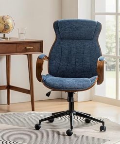 Hulala Home Executive Office Chair Adjustable Swivel High Back Navy 2