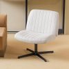 SOHO II Ribbed Office Chair – Ergonomic Mid Back Desk Chair in Black 4