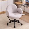 Cross Legged Office Chair with Wheels Adjustable Height and Lumbar Support 3