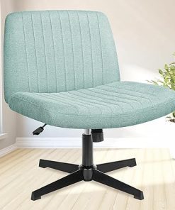 NEO Criss Cross Armless Chair Adjustable for Home Office Makeup Desk 2